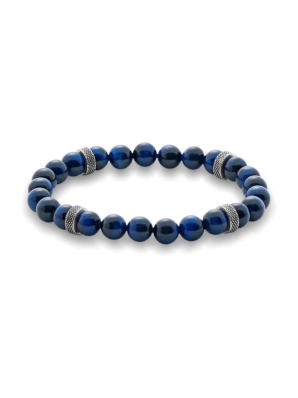 Semi Precious Bead Bracelet - Navy