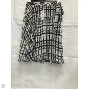 Skirt Midi By Elle In Black & White, Size: L