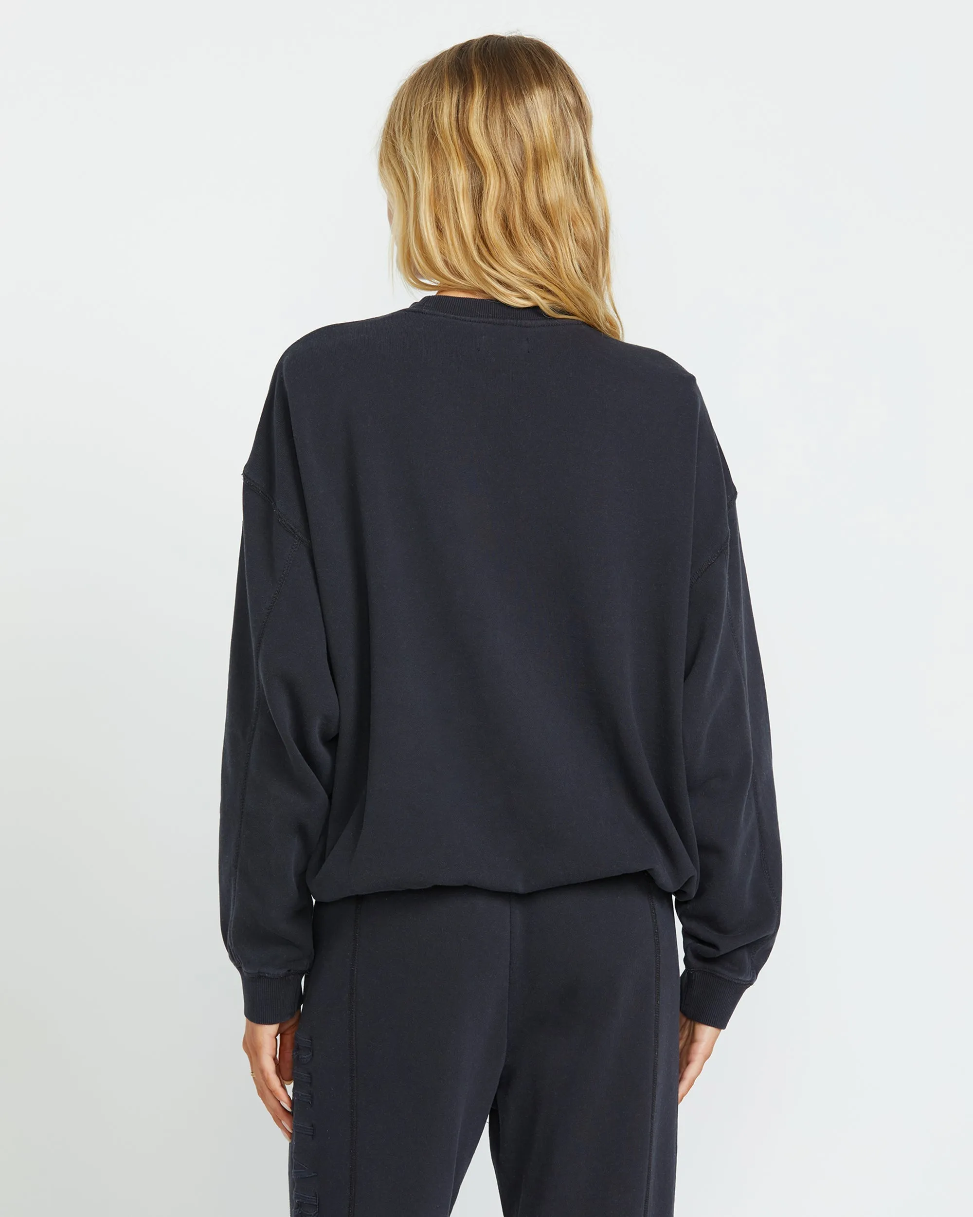 So Typical Kendal Crew Sweatshirt - Black Pebble Billabong