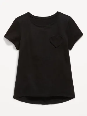 Softest Heart-Pocket T-Shirt for Girls