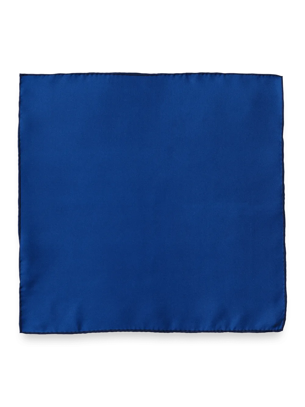 Solid Silk Pocket Square - Black