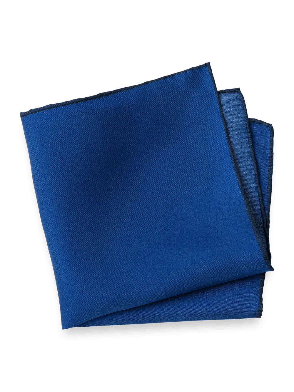 Solid Silk Pocket Square - Blue