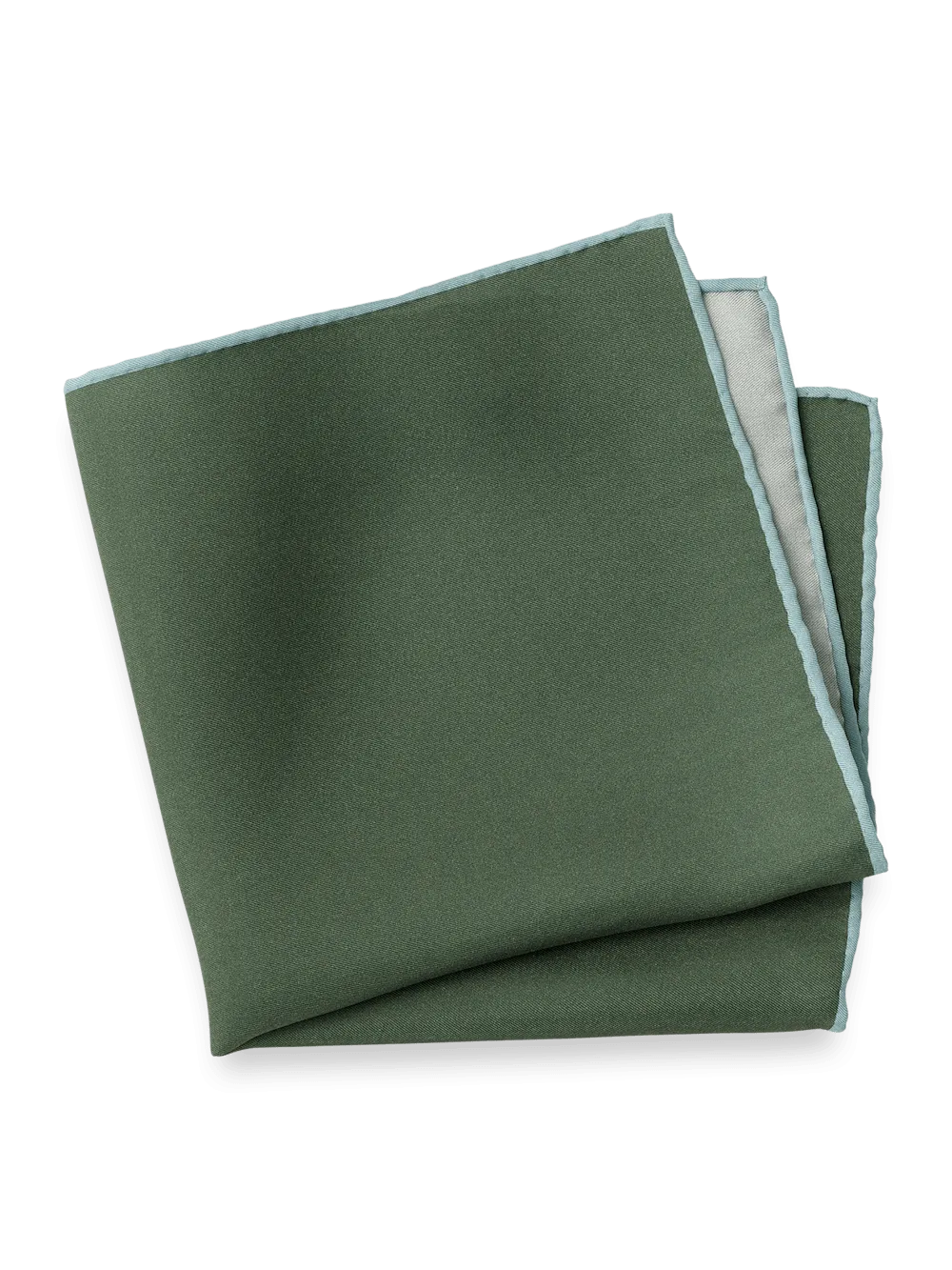 Solid Silk Pocket Square - Green
