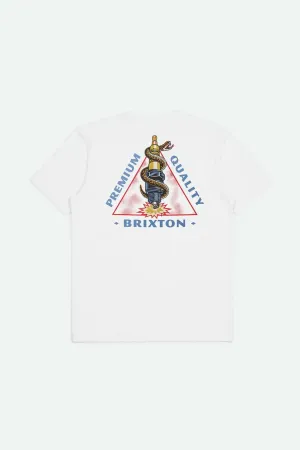 Sparky S/S Tailored T-Shirt - White Brixton