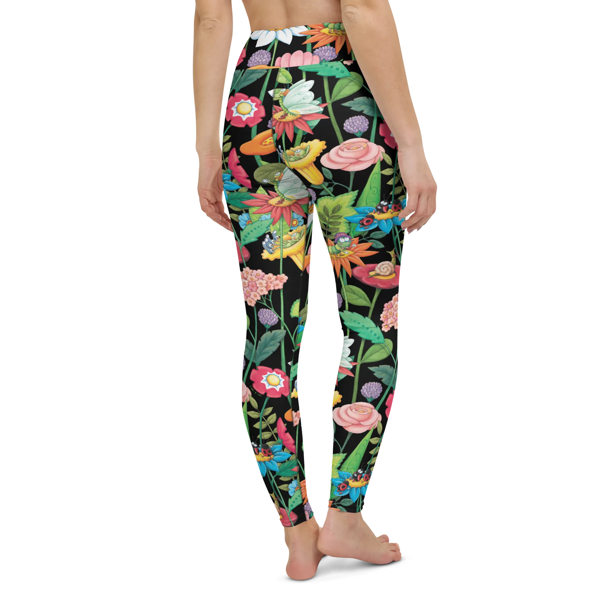Spring Forest Garden Yoga Leggings