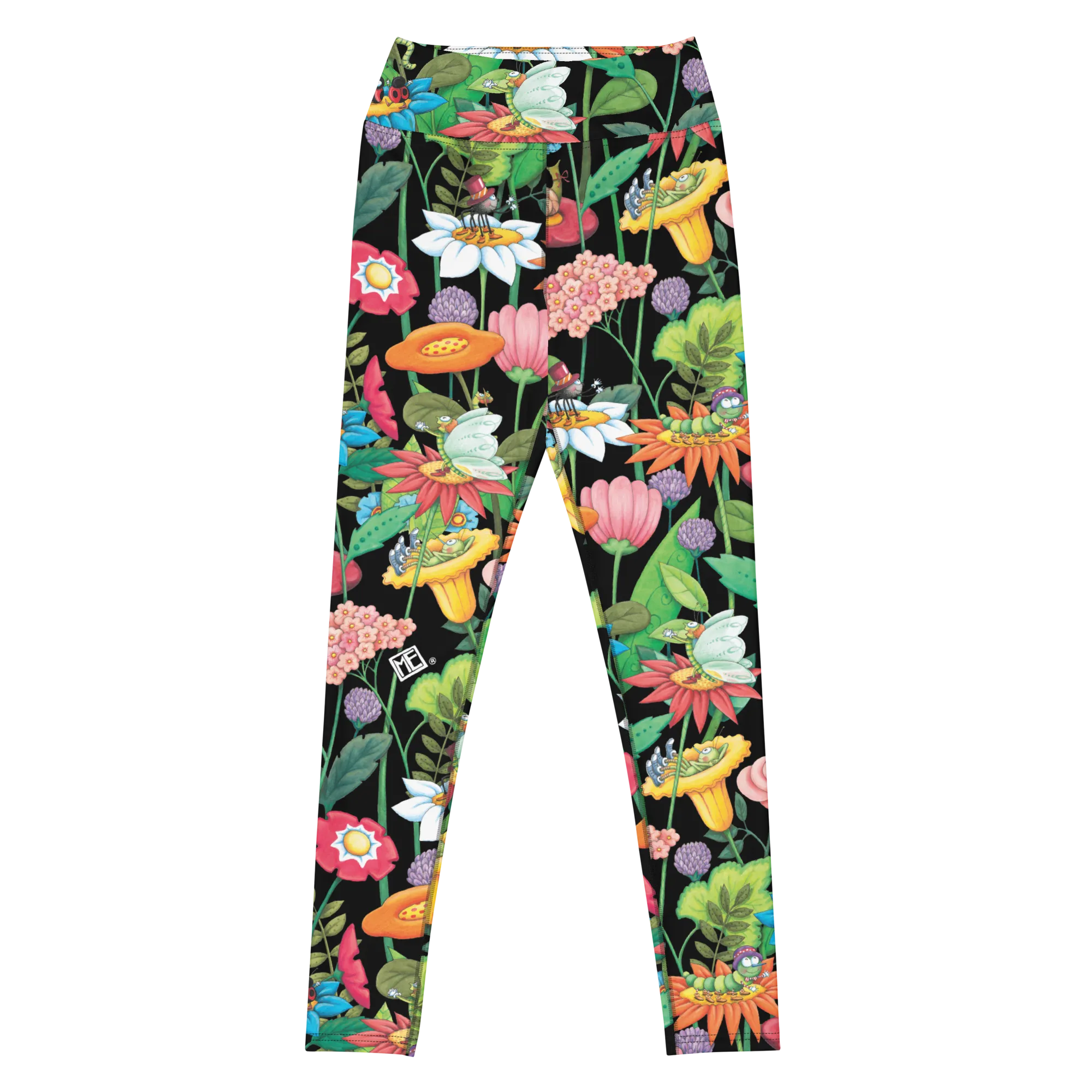Spring Forest Garden Yoga Leggings