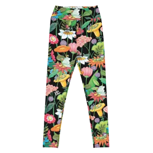 Spring Forest Garden Yoga Leggings