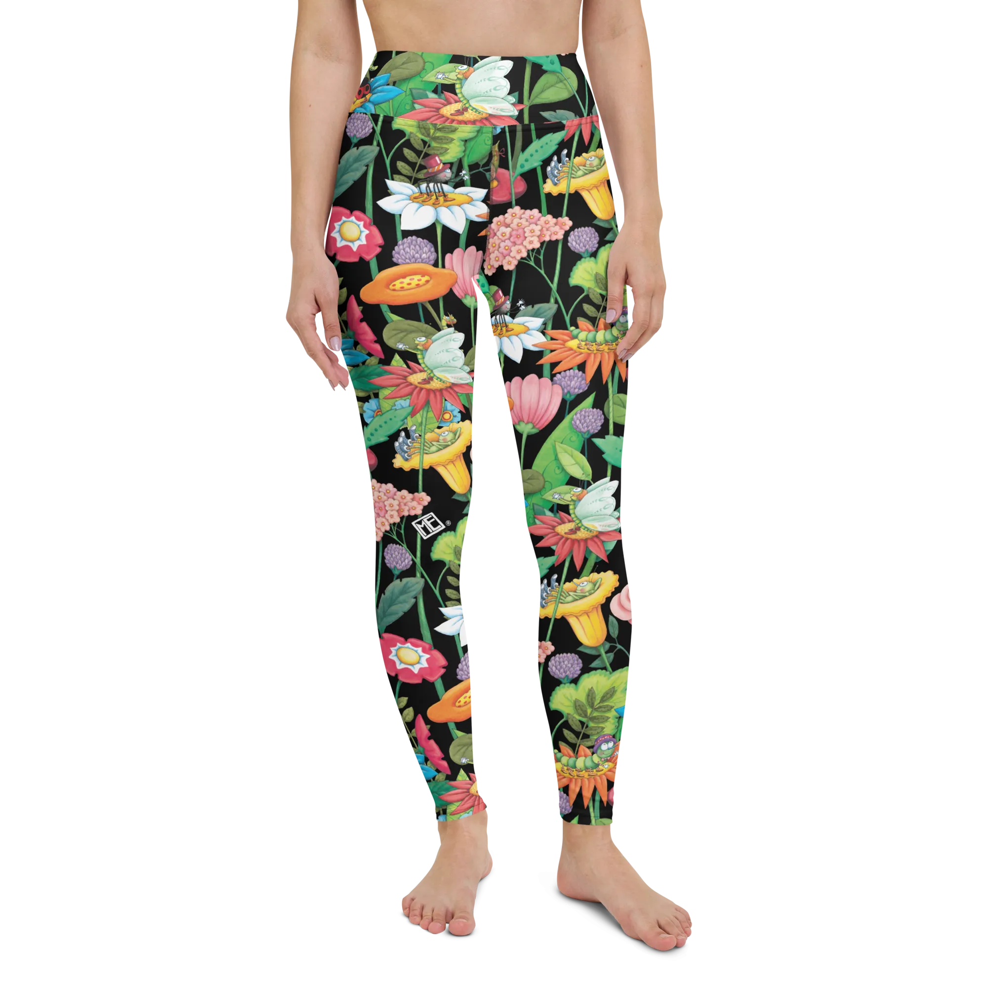 Spring Forest Garden Yoga Leggings