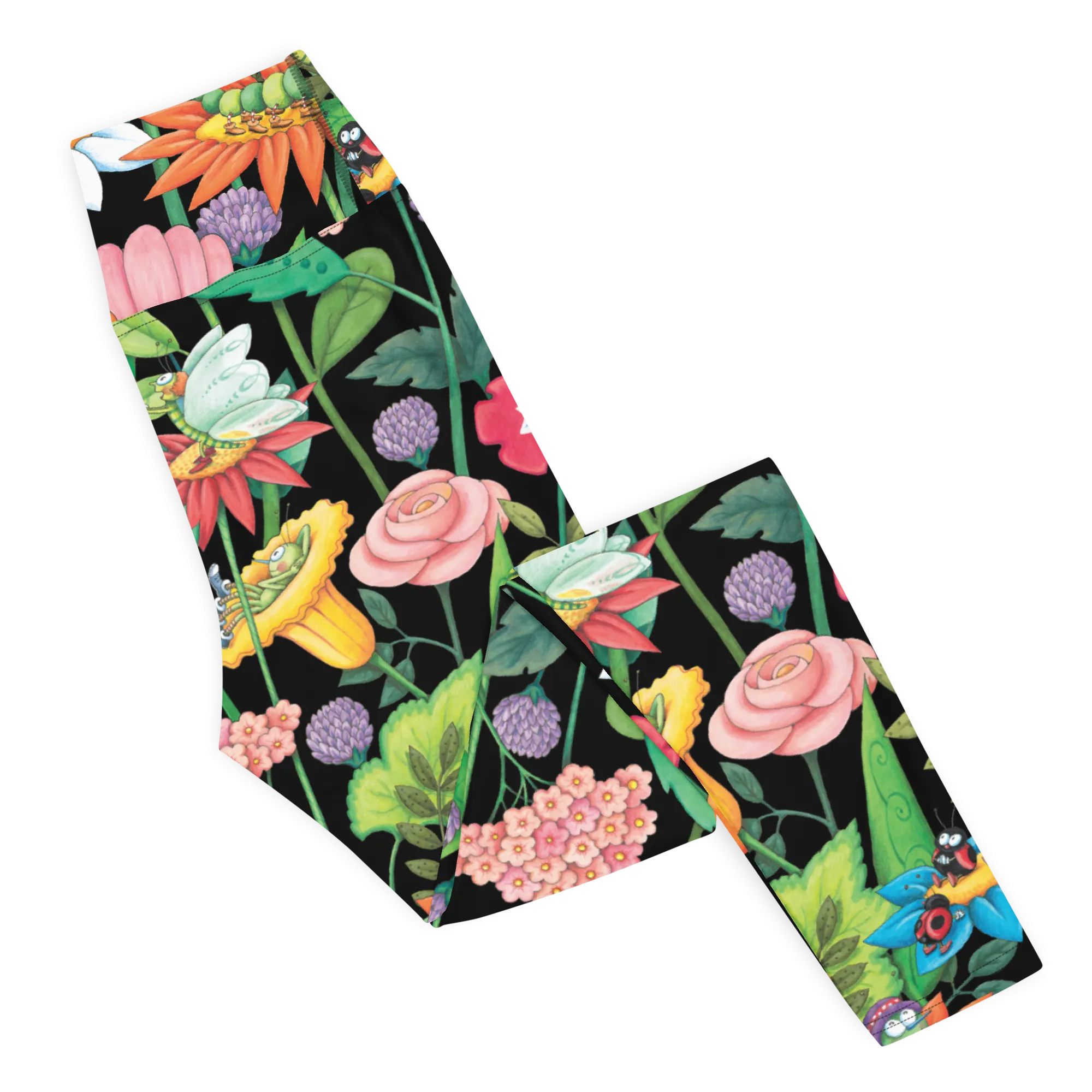 Spring Forest Garden Yoga Leggings