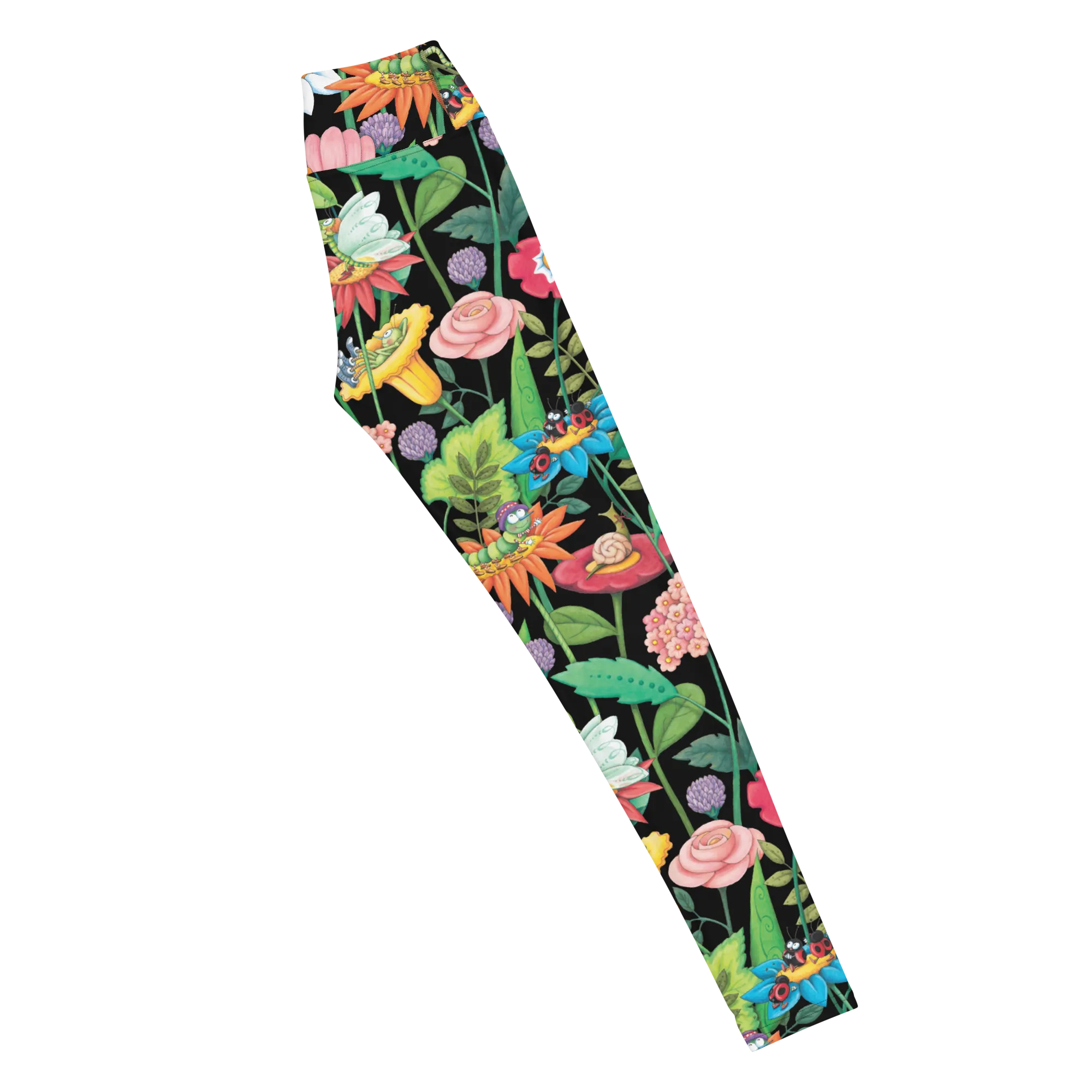 Spring Forest Garden Yoga Leggings