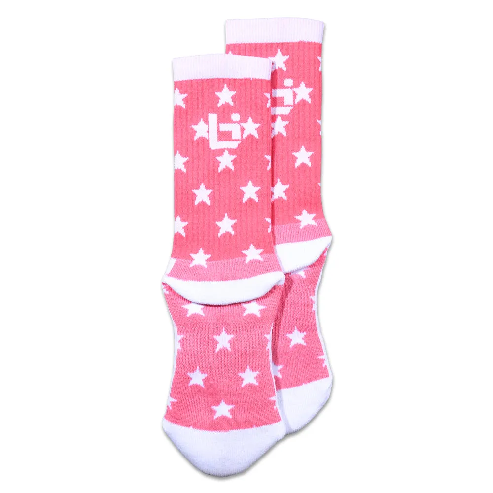 Star Socks in Pink Ballislife