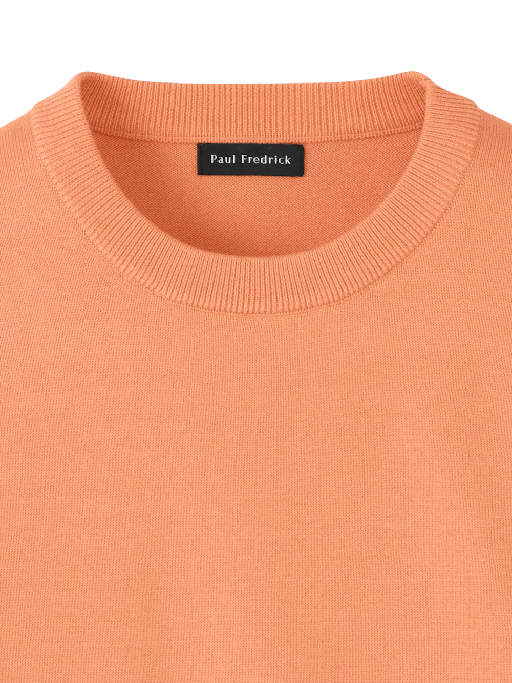Supima Cotton Crew Neck Sweater - Coral