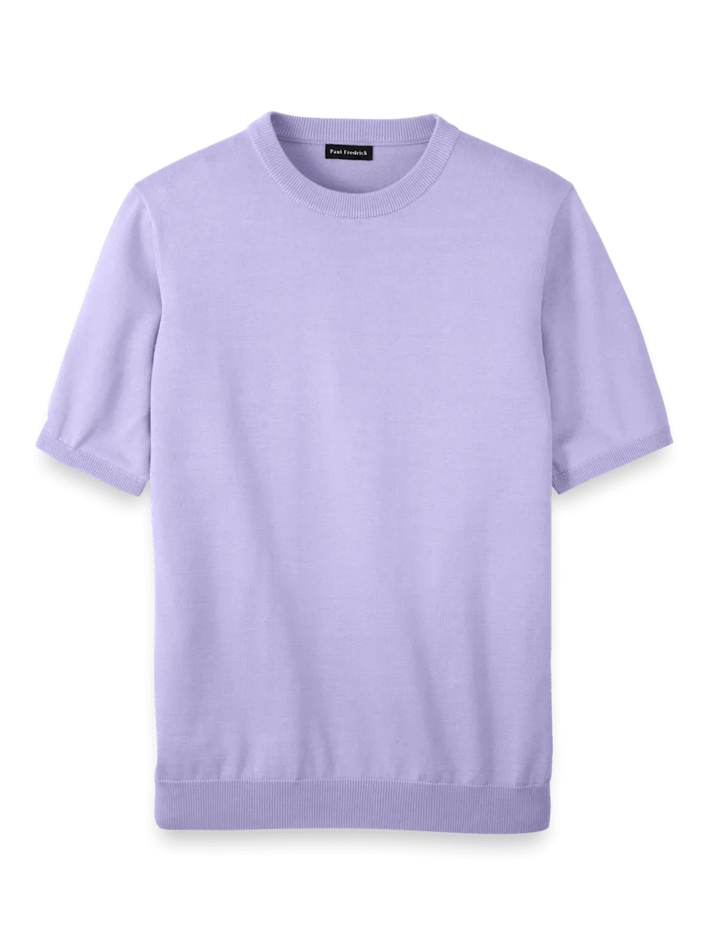 Supima Cotton Crew Neck Sweater - Lavender