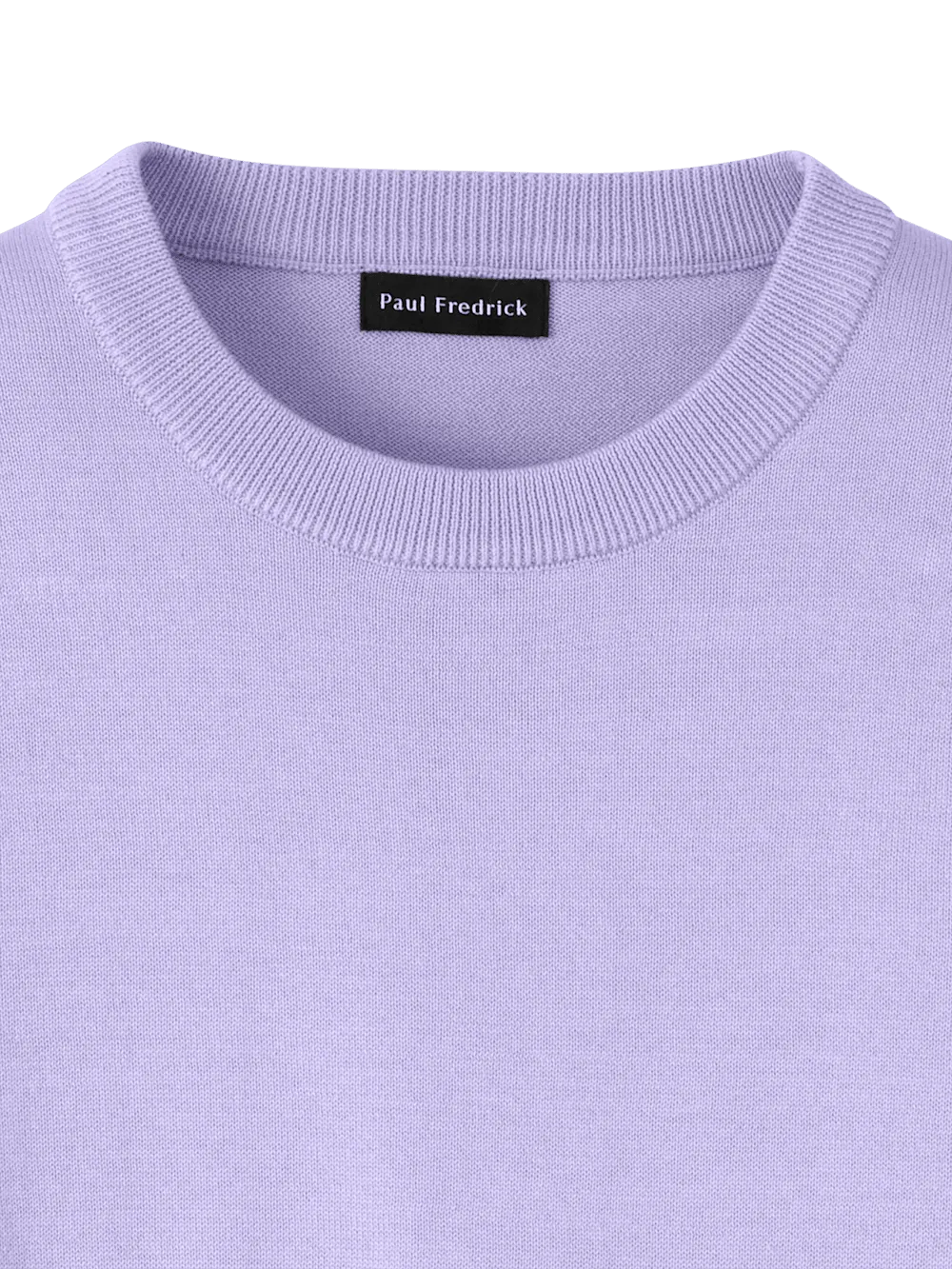 Supima Cotton Crew Neck Sweater - Lavender