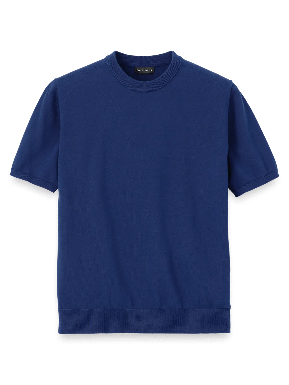 Supima Cotton Crew Neck Sweater - Navy