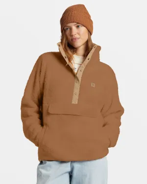 Switchback Mock Neck Fleece - Sandalwood Billabong