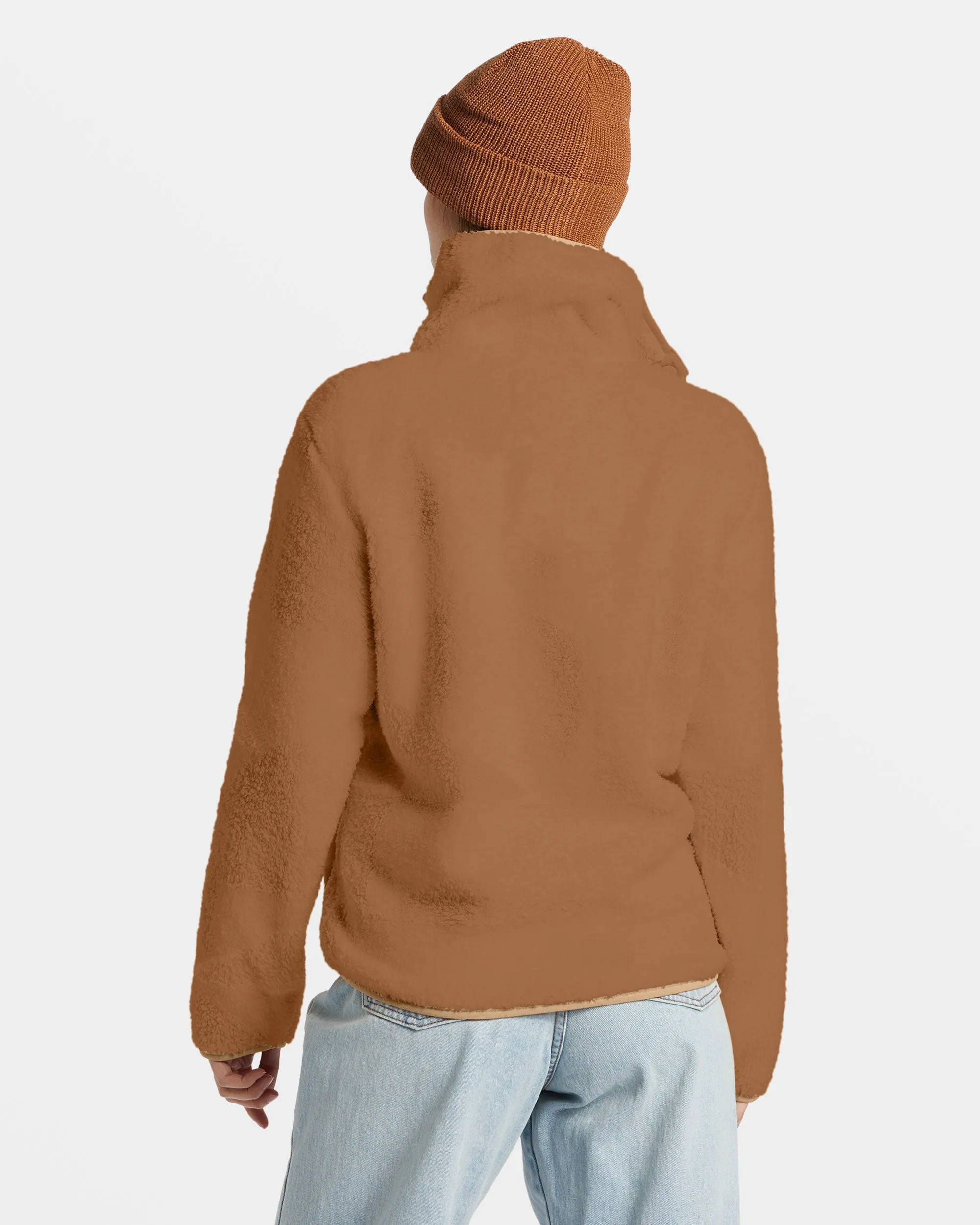 Switchback Mock Neck Fleece - Sandalwood Billabong