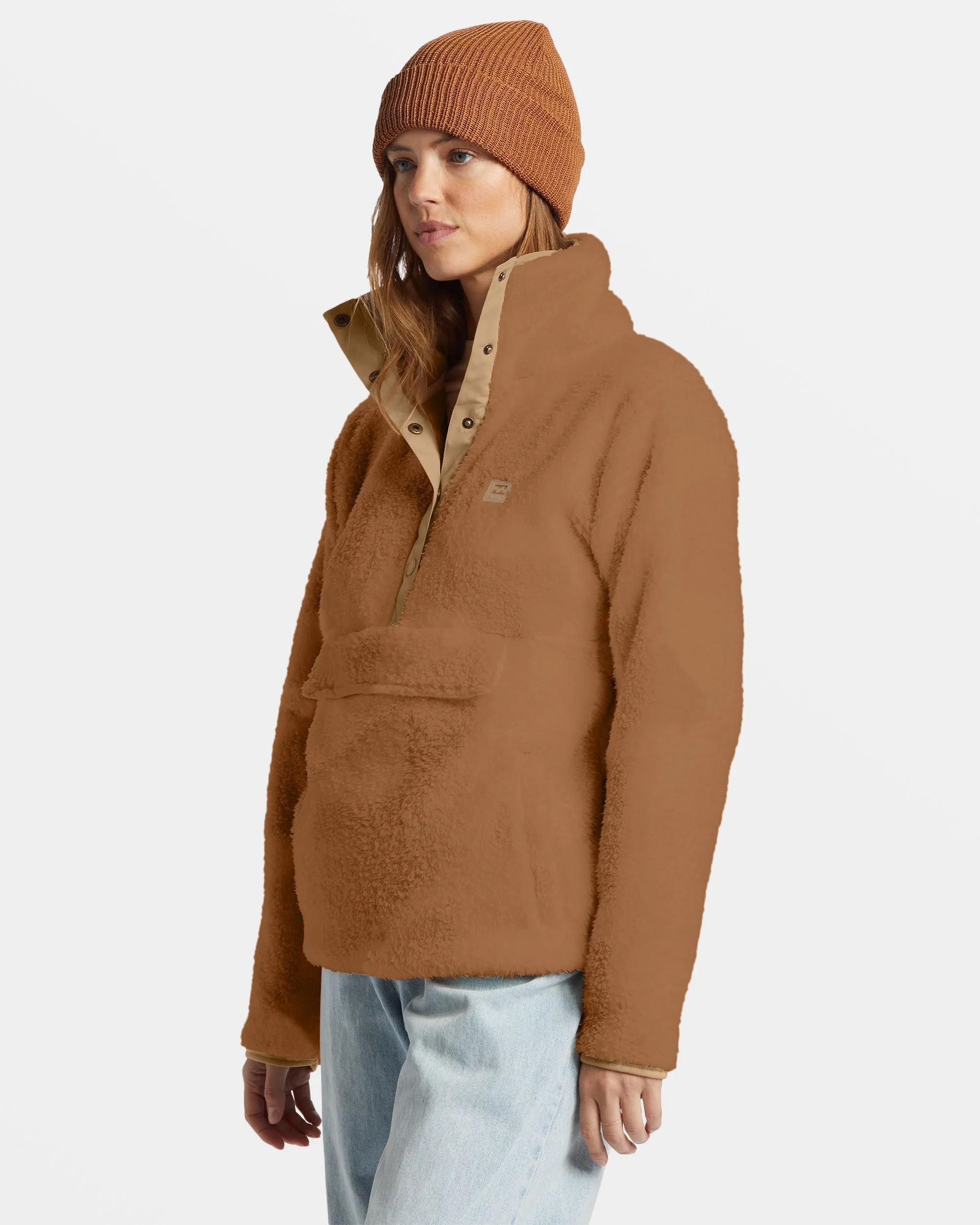 Switchback Mock Neck Fleece - Sandalwood Billabong
