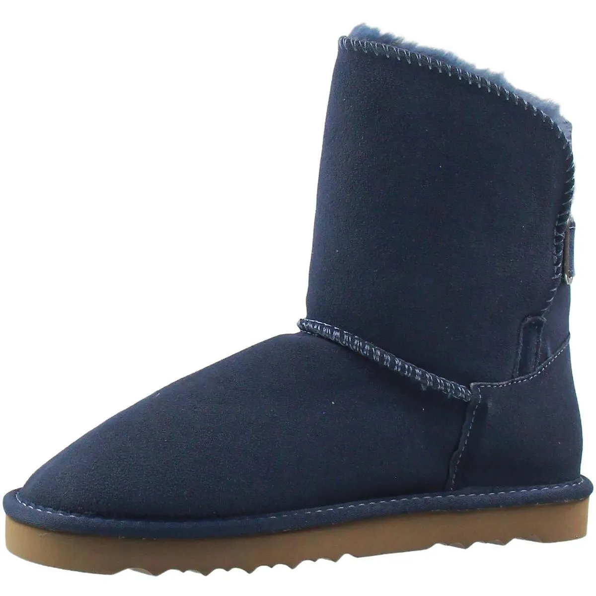 Teenyy Womens Suede Pull On Ankle Boots