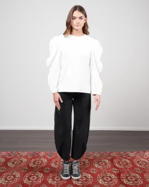 Tibi Brancusi Mid-rise Stretch Velvet Tapered Pants Black Sz 28 NWT