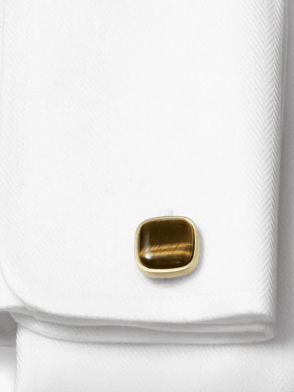 Tigers Eye Cufflinks - Brown