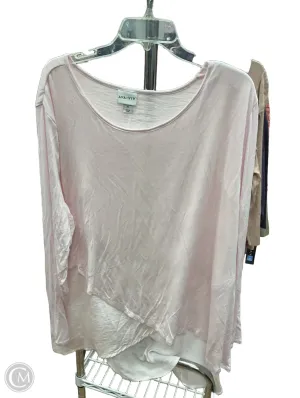 Top Long Sleeve By Ava & Viv In Pink, Size: 3x