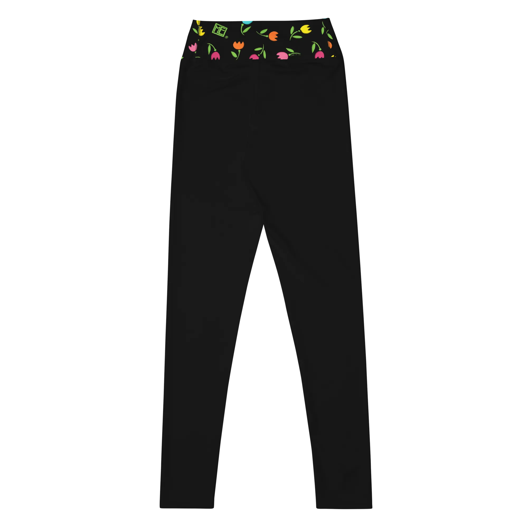 Tulips Banded Yoga Leggings
