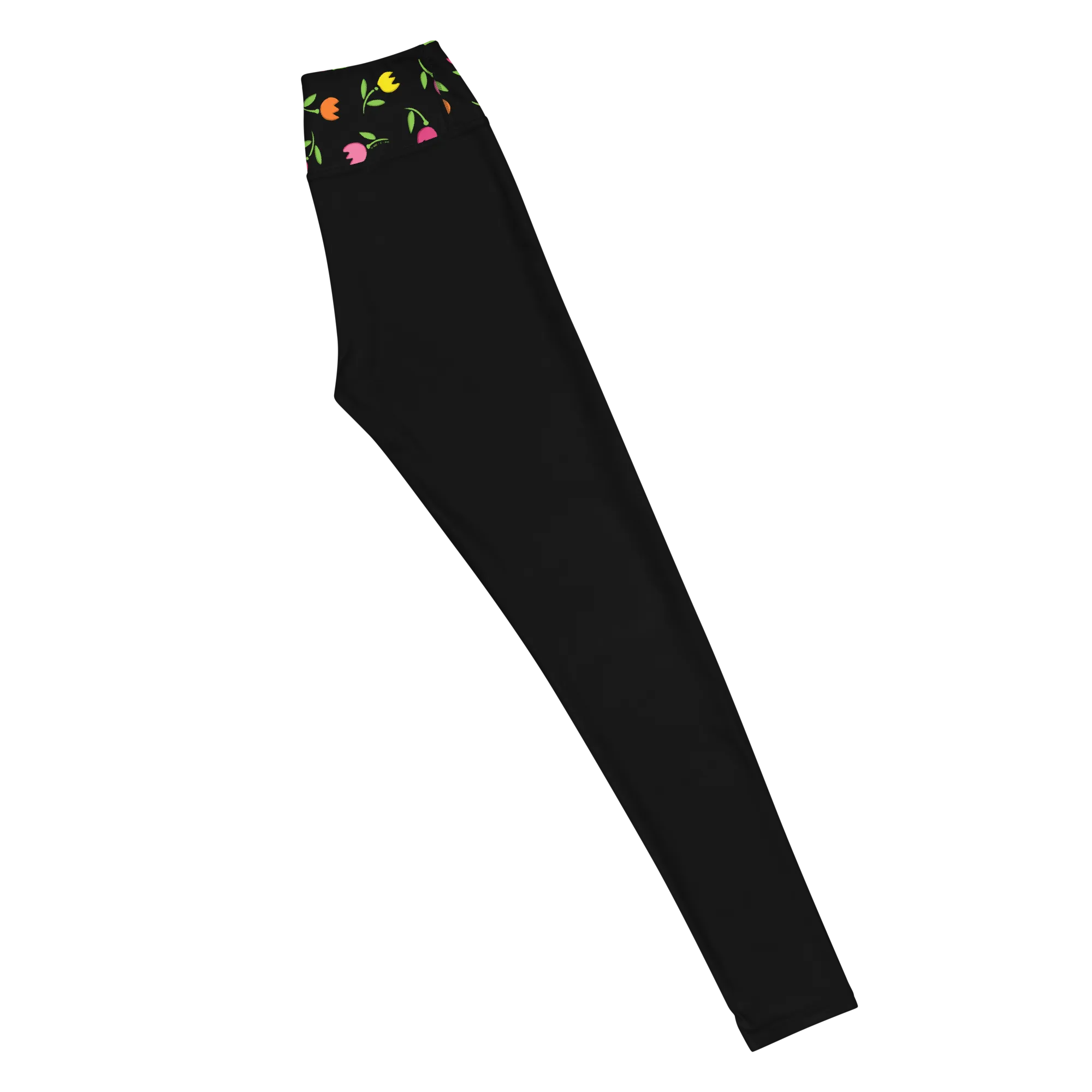 Tulips Banded Yoga Leggings