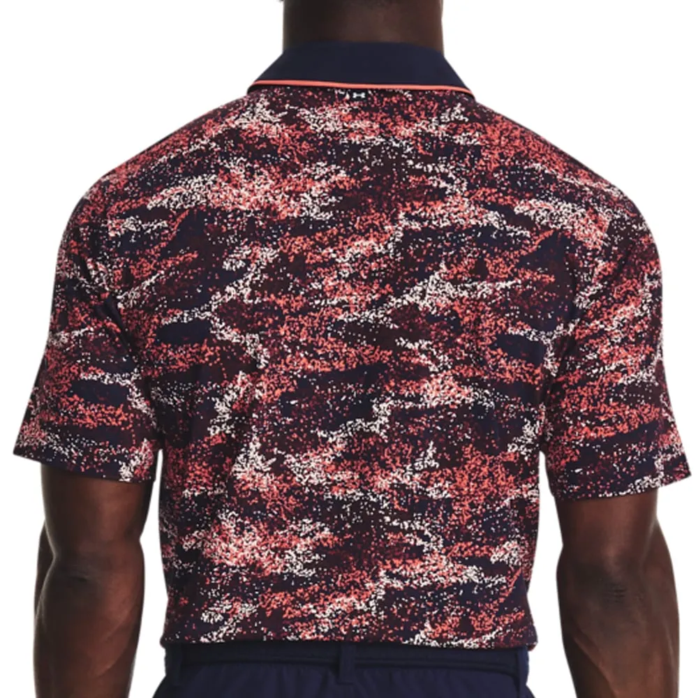 Under Armour Iso-Chill Edge Polo Shirt - Midnight Navy/Venom Red
