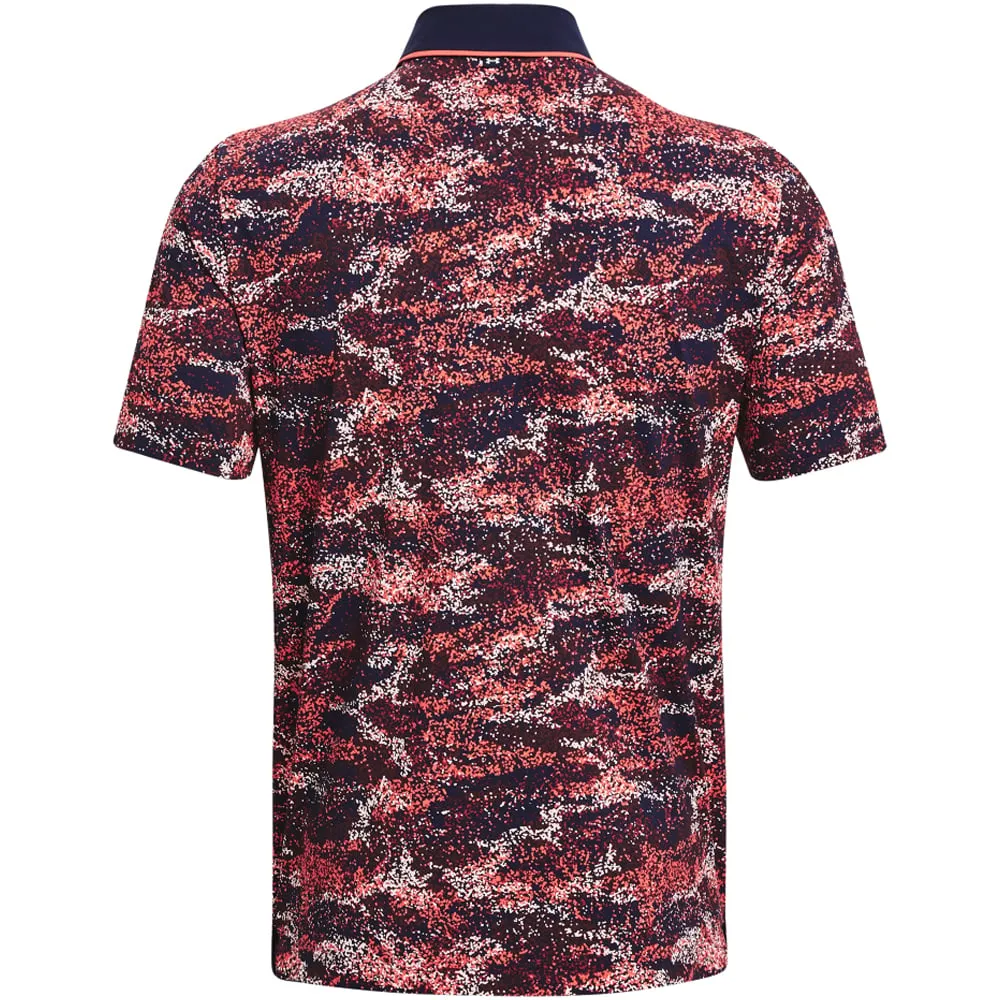 Under Armour Iso-Chill Edge Polo Shirt - Midnight Navy/Venom Red