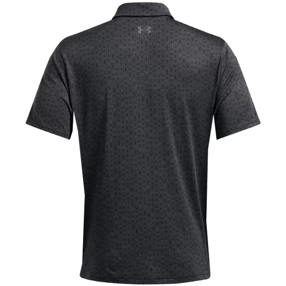 Under Armour Playoff 3.0 Printed Polo Shirt - Anthracite/Black