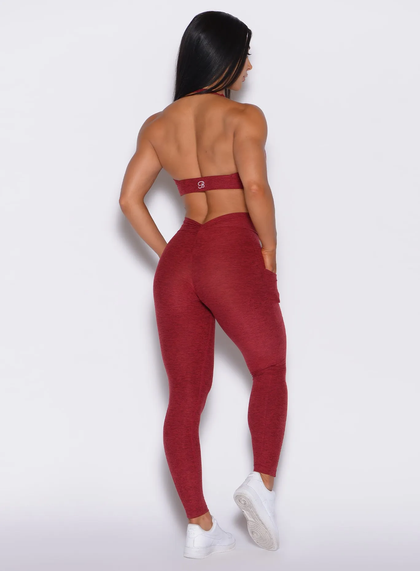 V Back Leggings Bombshell