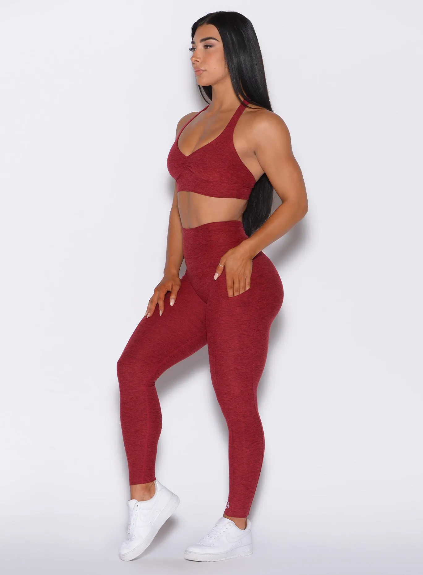 V Back Leggings Bombshell