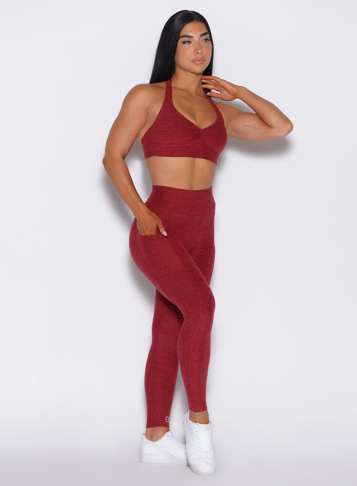 V Back Leggings Bombshell