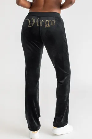 Virgo Customizable Big Bling Velour Track Pants Juicy Couture