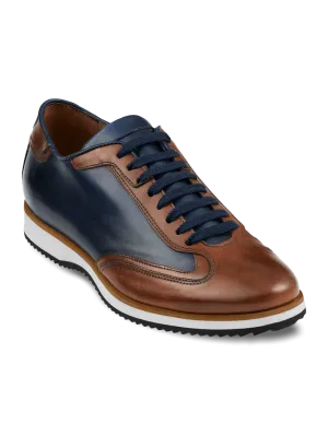 Wayne Sneaker - Navy/tan
