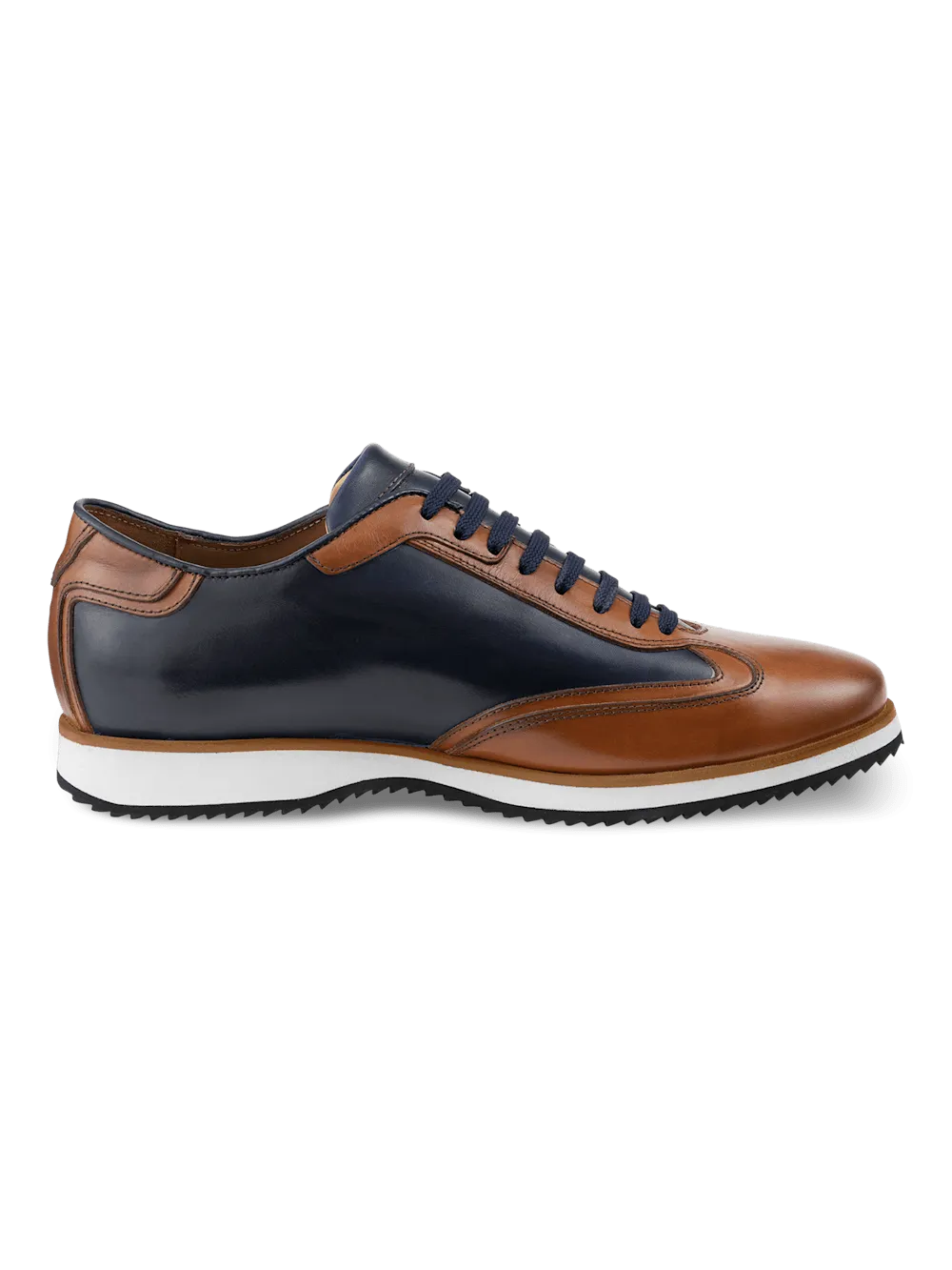 Wayne Sneaker - Navy/tan