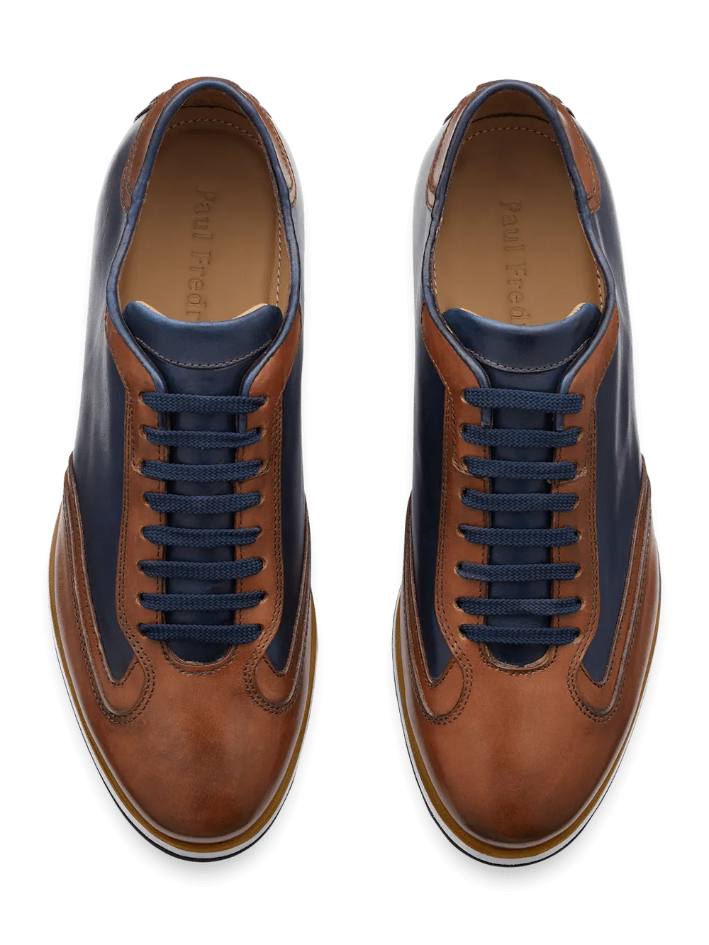 Wayne Sneaker - Navy/tan