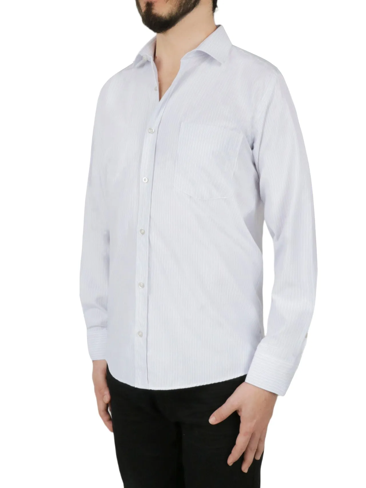 White Stripe Dress Shirt