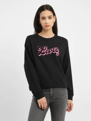 Women's Brand Logo Crew Neck Sweatshirt LEVI'S