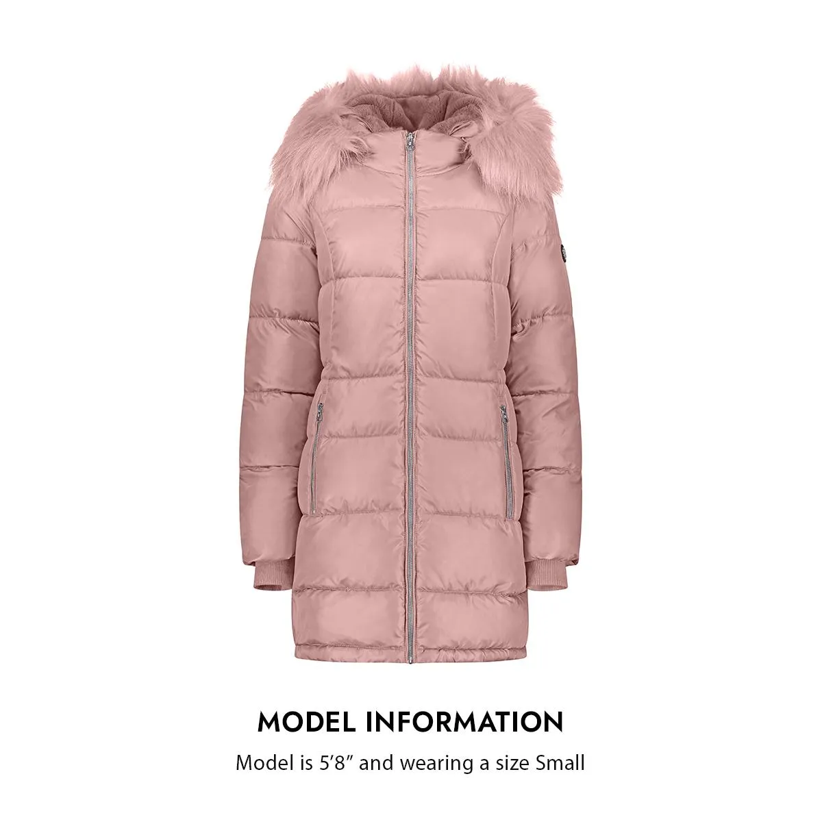 Womens Faux Fur Warm Puffer Coat