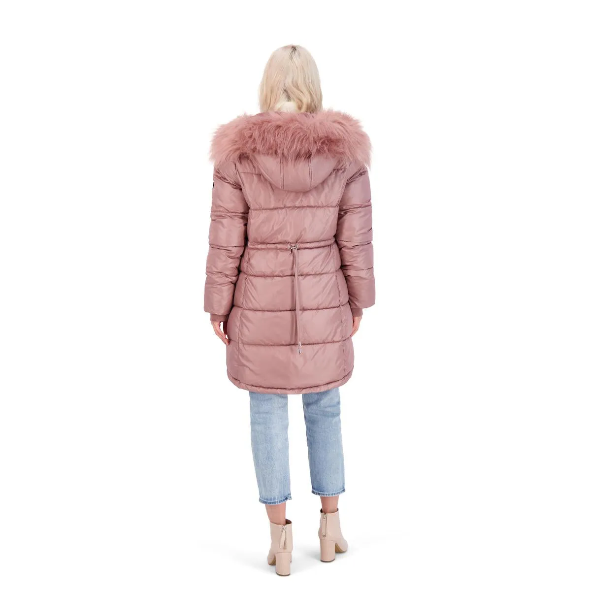 Womens Faux Fur Warm Puffer Coat