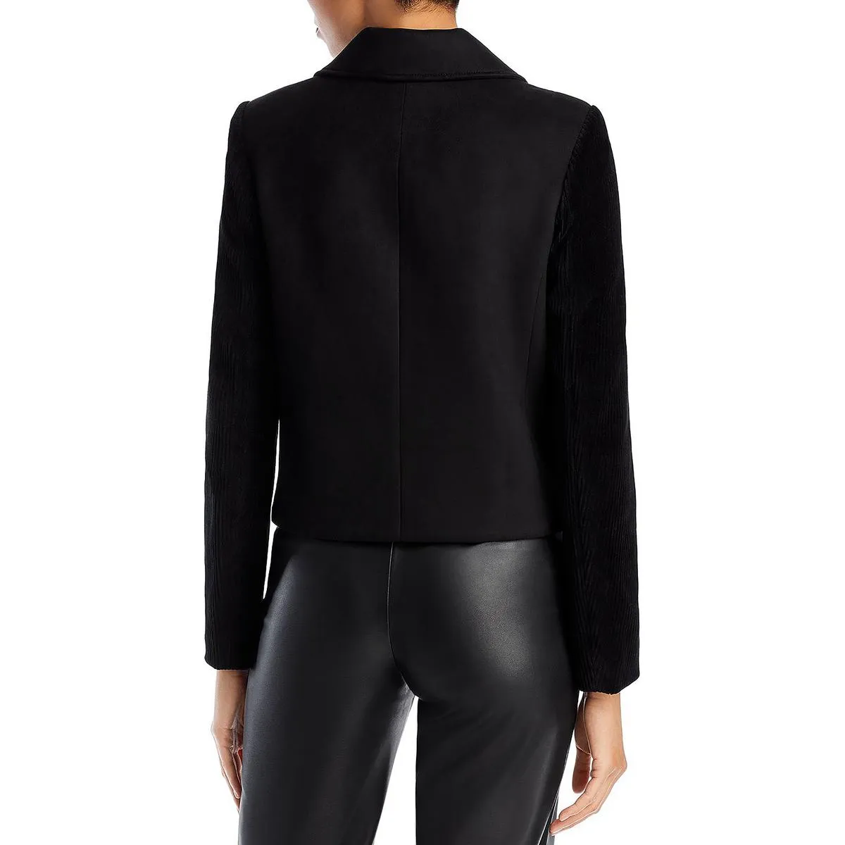 Womens Faux Suede Lightweight Bomber Jacket