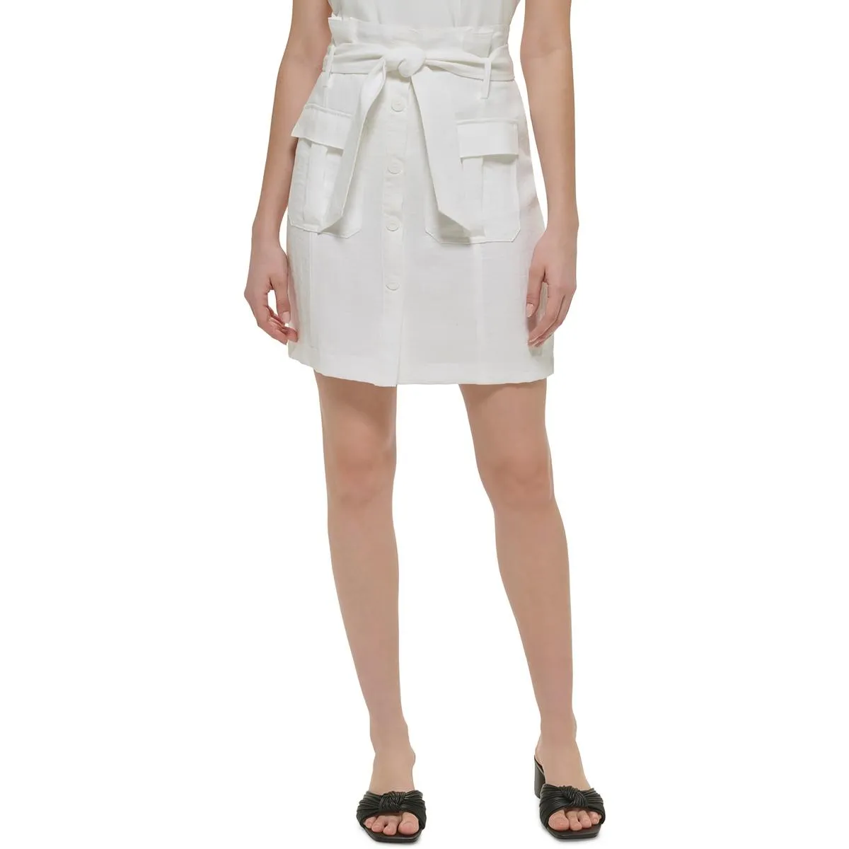Womens High Rise Above Knee Pencil Skirt