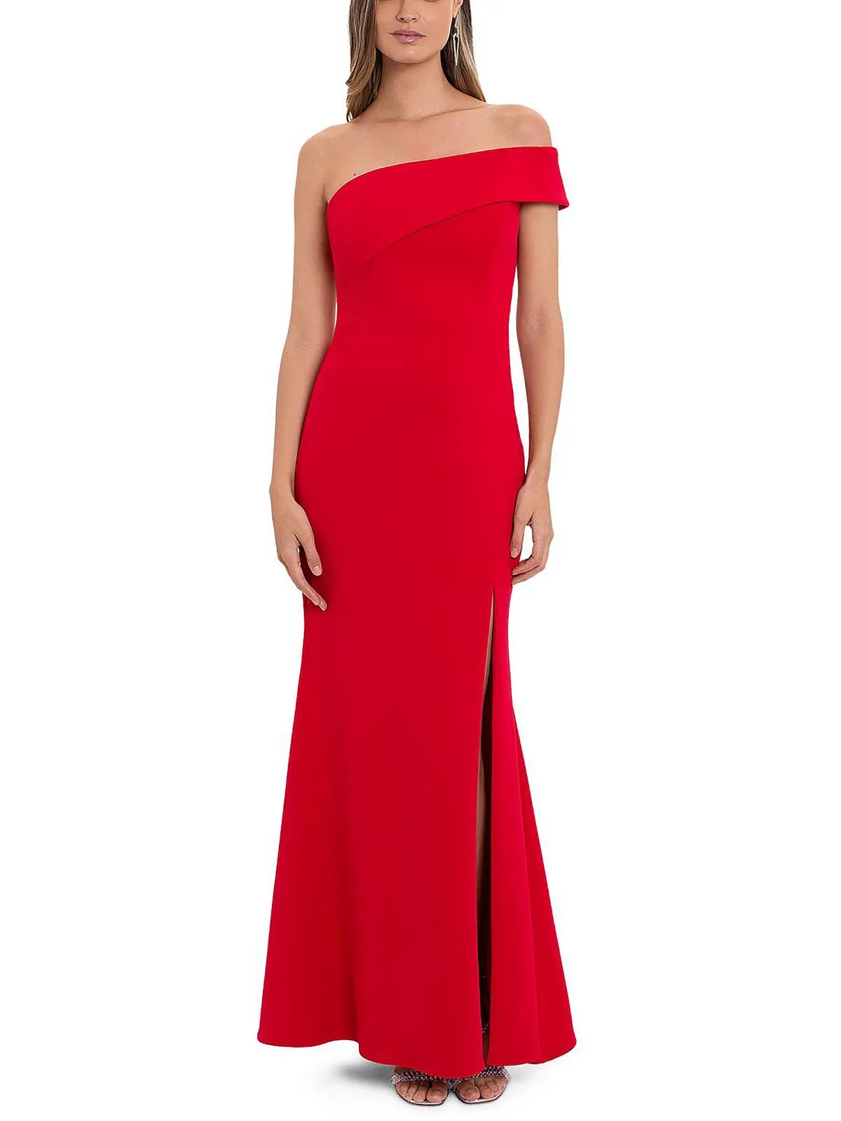 Womens Off-The-Shoulder Long Evening Dress