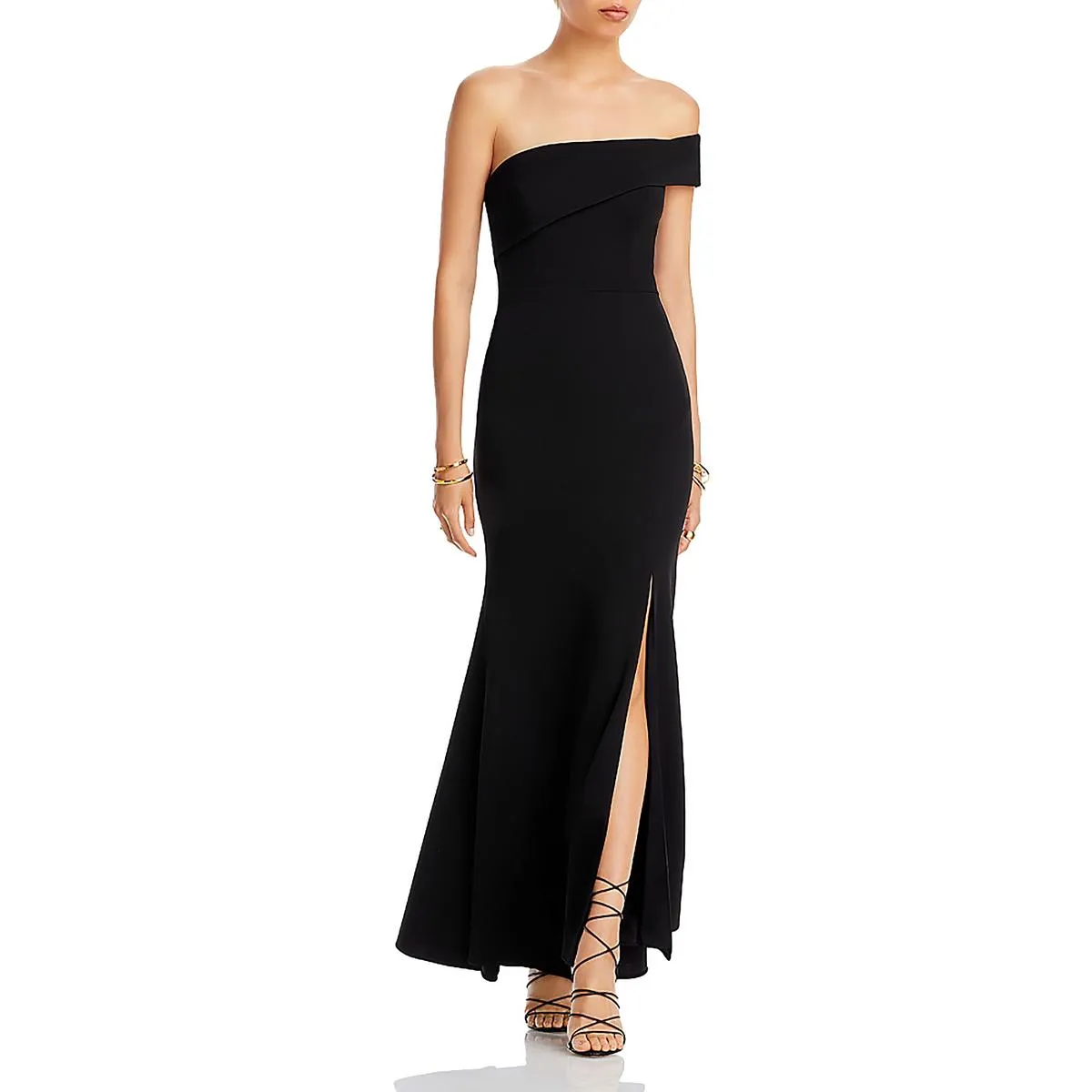 Womens Off-The-Shoulder Long Evening Dress