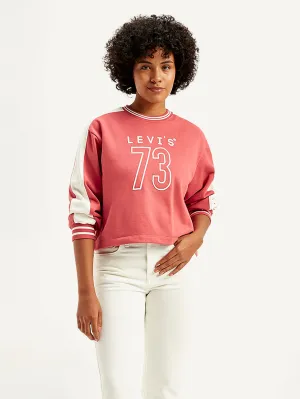 Women's Typographic Print Regular Fit Sweatshirt LEVI'S