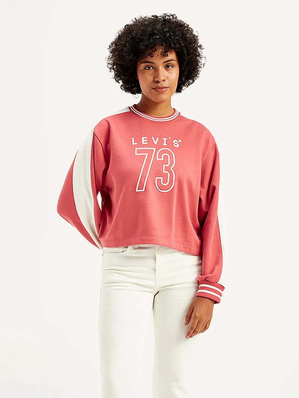 Women's Typographic Print Regular Fit Sweatshirt LEVI'S
