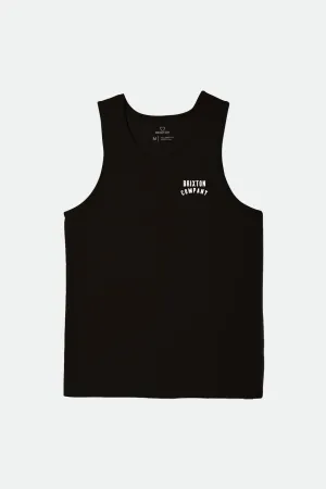 Woodburn Tank Top - Washed Black/White/White Brixton