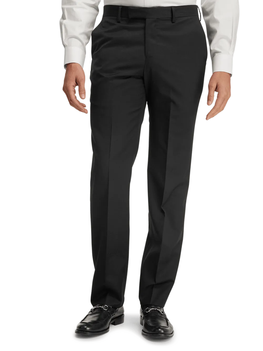 Wool Gabardine Pants - Black